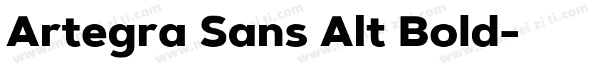 Artegra Sans Alt Bold字体转换